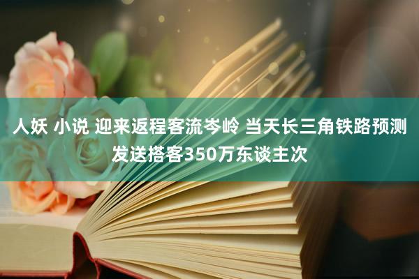 人妖 小说 迎来返程客流岑岭 当天长三角铁路预测发送搭客350万东谈主次