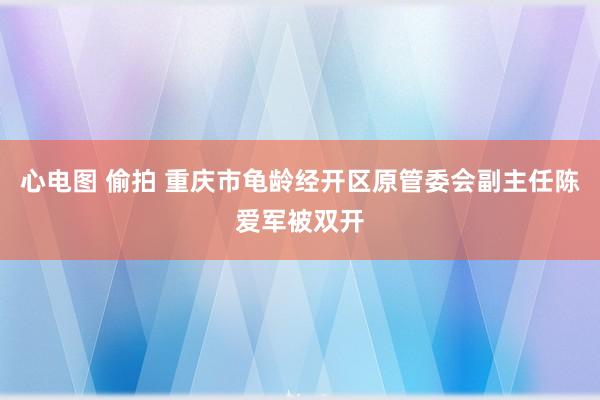 心电图 偷拍 重庆市龟龄经开区原管委会副主任陈爱军被双开