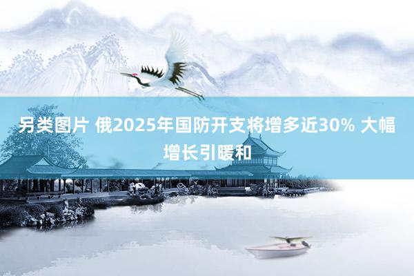 另类图片 俄2025年国防开支将增多近30% 大幅增长引暖和