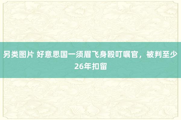 另类图片 好意思国一须眉飞身殴叮嘱官，被判至少26年扣留