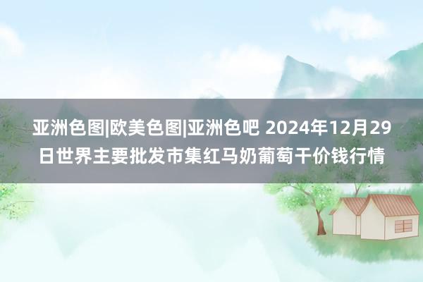 亚洲色图|欧美色图|亚洲色吧 2024年12月29日世界主要批发市集红马奶葡萄干价钱行情