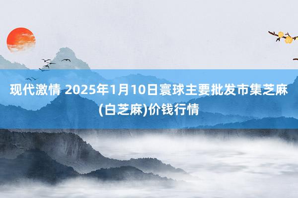 现代激情 2025年1月10日寰球主要批发市集芝麻(白芝麻)价钱行情