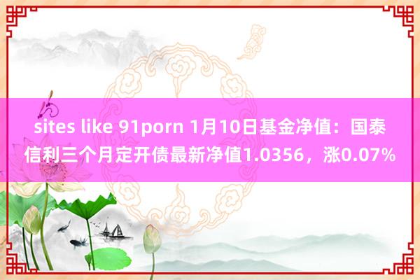 sites like 91porn 1月10日基金净值：国泰信利三个月定开债最新净值1.0356，涨0.07%