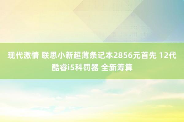 现代激情 联思小新超薄条记本2856元首先 12代酷睿i5科罚器 全新筹算